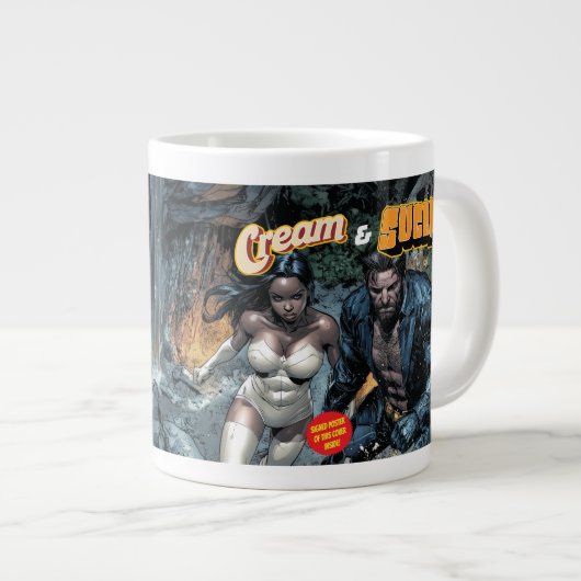 Crème en suiker grote koffiekop (Voorkant rechts)