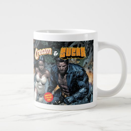 Crème en suiker grote koffiekop (Rechts)