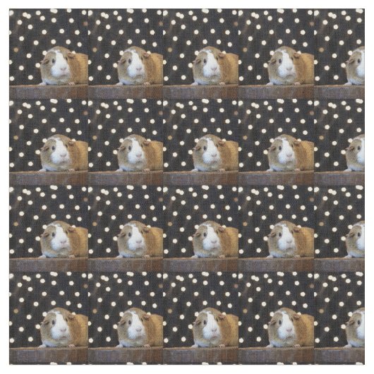 Crème en Tan Guinea Pig Fabric Stof (Close Up)