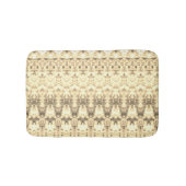 Crème en wit met bruin badmat (Voorkant)