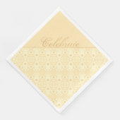 Crème en wit servet (Hoek)