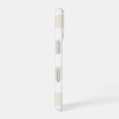 Crème en Witte Retro Schakering iPhone 16 Hoesje (Rechterkant)