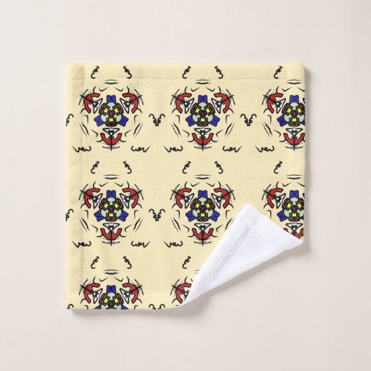 "Crème Etnisch Zen" Bad Handdoek (Wasdoekje)
