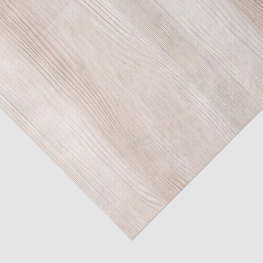 Crème Faux Hout Bruiloft Tissuepapier (Detail)