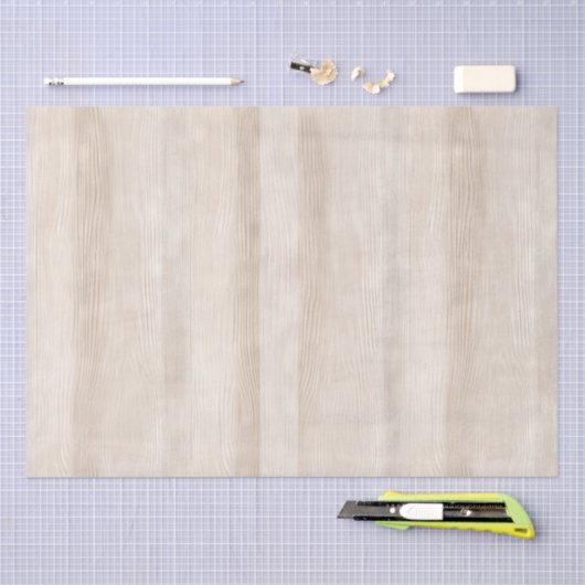 Crème Faux Hout Bruiloft Tissuepapier (Craft)