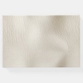 Crème Faux Leder Gastenboek (Achterkant)