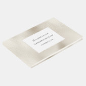 Crème Faux Leder Gastenboek (Hoek)