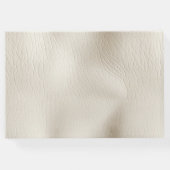 Crème Faux Leder Gastenboek (Achterkant)