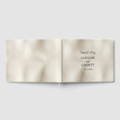 Crème Faux Leder Gastenboek (Volledig)