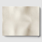 Crème Faux Leder Gastenboek (Achterkant)