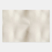 Crème Faux Leder Inpakpapier Vel (Voorkant 3)