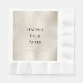 Crème Faux Leder Servet (Voorkant)