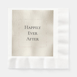 Crème Faux Leder Servet