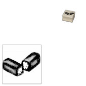 Creme-Fled Snack Cakes Junk Food Dessert Stamp Rubberstempel (Gestempeld)