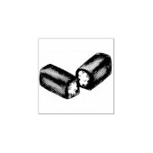 Creme-Fled Snack Cakes Junk Food Dessert Stamp Rubberstempel (Afrduk)