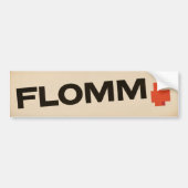 crème FLOMM positavo Bumpersticker (Voorkant)