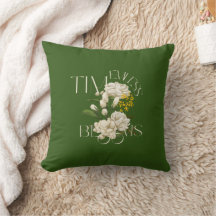 Crème Floral Tijdloos Blooms Sierkussen