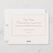 Creme Foto Collage Nieuwjaars Kerstgroet Feestdagenkaart (Achterkant)