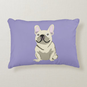 Crème Franse Bulldog, Accent Kussen