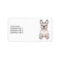 Crème Franse Bulldog / Franse Bulldog Hond & Tekst