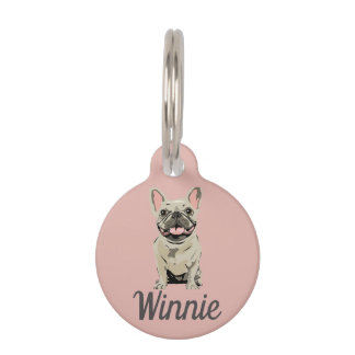 Crème Franse Bulldog Huisdierpenning