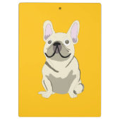 Crème Franse Bulldog, Klembord (Achterkant)