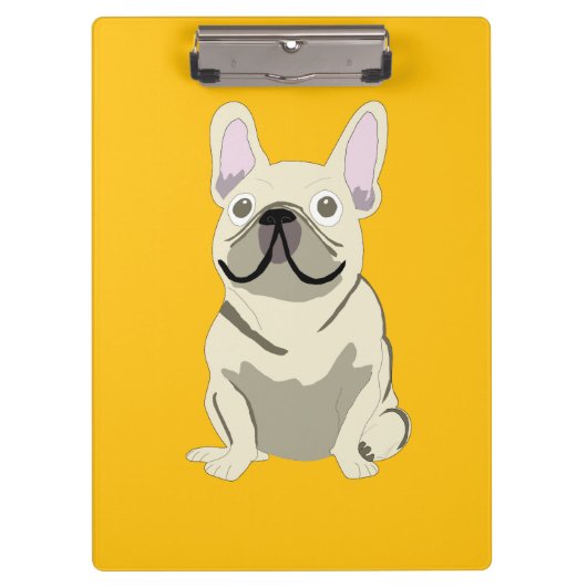 Crème Franse Bulldog, Klembord (Voorkant)