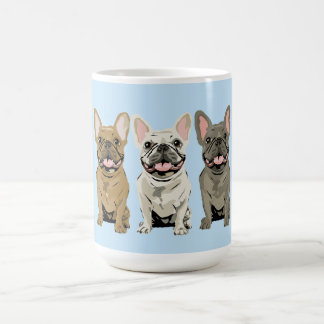 Crème Franse Bulldog, Koffiemok