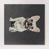 Crème Franse Bulldog, Legpuzzel (Horizontaal)