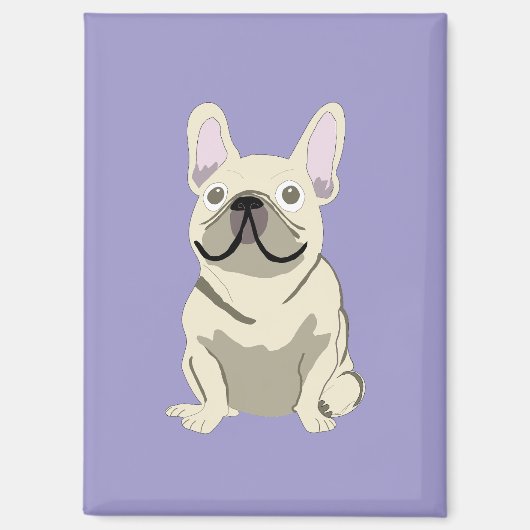 Crème Franse Bulldog, Magneet (Voorkant)