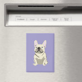 Crème Franse Bulldog, Magneet (Insitu (Vaatwasser))