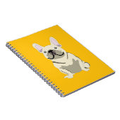 Crème Franse Bulldog, Notitieboek (Rechterzijde)