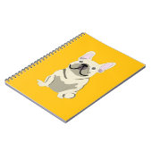 Crème Franse Bulldog, Notitieboek (Linkerzijde)