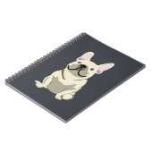 Crème Franse Bulldog Notitieboek (Linkerzijde)