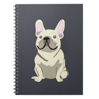 Crème Franse Bulldog Notitieboek