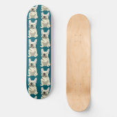 Crème Franse Bulldog Persoonlijk Skateboard (Voorkant)