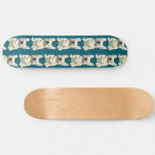 Crème Franse Bulldog Persoonlijk Skateboard (Horizontaal)