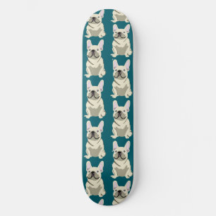 Crème Franse Bulldog Persoonlijk Skateboard