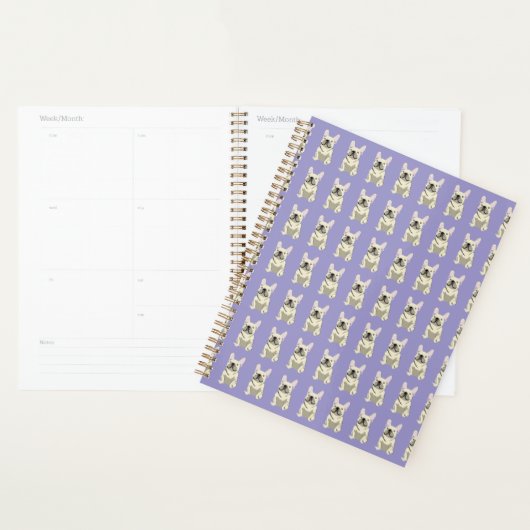 Crème Franse Bulldog Planner (Display)