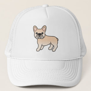 Crème Franse Bulldog Schattige Cartoon Hond Trucker Pet