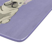 Crème Franse Bulldog, Snijplank (Hoek)