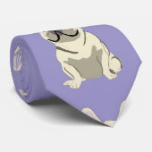 Crème Franse Bulldog, Stropdas (Opgerold)