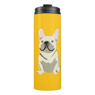 Crème Franse Bulldog Thermosbeker