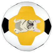 Crème Franse Bulldog Voetbal (Gedraaid)