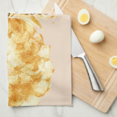 Crème Geel Goud Ananas Theedoek (Quarter Fold)