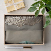 Crème Gekleurde Kat Blauwgroen Pet Parels Decoupag Tissuepapier (Geschenk)