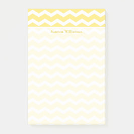 Crème Gele Chevron Rand Post-it® Notes