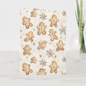 Crème-gemberkoek Kerstdennenappel Kaart (Achterkant)