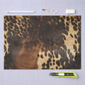 Crème Gevlekt Bruin Zwart Koeienhuid Tissuepapier (Craft)