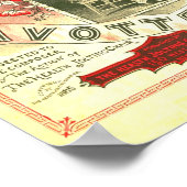  crème, gezondheidscolleur 1885 Advertentie Poster (Hoek)